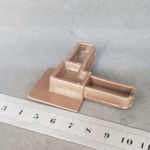 Угол ТЕРМОПЛАСТ для внутрипроемной оконной москитной сетки из профиля 10*30 мм (коричневый)